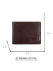 Camel Active Leren portemonnee bruin - (B)11 x (H)8,5 x (D)1,5 cm