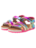 Vingino Leren sandalen "Vienna" roze/meerkleurig