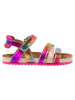 Vingino Leren sandalen "Vienna" roze/meerkleurig