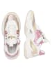 Vingino Leren sneakers "Vincia" wit/beige/lichtroze