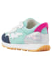 Vingino Leder-Sneakers "Rosetta" in Türkis/ Dunkelblau/ Silber