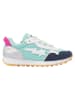 Vingino Leder-Sneakers "Rosetta" in Türkis/ Dunkelblau/ Silber