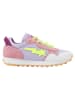 Vingino Leren sneakers "Rosetta" paars/wit/lichtroze