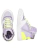 Vingino Leren sneakers "Senne" paars/wit/geel