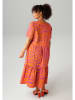 Aniston Jurk paars/oranje