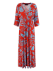 Aniston Kleid in Rot/ Hellblau