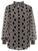 Aniston Bluse in Schwarz/ Weiß
