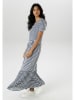 Aniston Jurk donkerblauw/wit