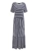Aniston Jurk donkerblauw/wit