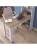 Evila Bureau wit/lichtbruin - (B)120 x (H)153,6 x (D)53,8 cm