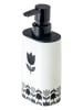 Vigar Zeepdispenser "Tulip" zwart/wit - 340 ml