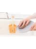Vigar 3-delige set: afwasorganizer "Florganic" geel - (B)11 x (H)25 x (D)6,5 cm