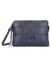 PICARD Leder-Umhängetasche "2 Night" in Dunkelblau - (B)24 x (H)17 x (T)2,5 cm