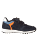 Geox Sneakers "Alben" in Dunkelblau/ Orange