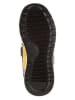 Geox Leder-Sneakers "Alben" in Dunkelblau/ Gelb