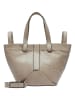 LIEBESKIND BERLIN Leder-Shopper in Taupe - (B)47 x (H)34 x (T)18 cm