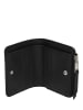 LIEBESKIND BERLIN Leder-Geldbörse "Toni" in Schwarz - (B)11 x (H)9,5 x (T)2 cm