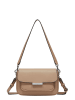 Liebeskind Berlin Leder-Schultertasche in Beige - (B)22 x (H)14 x (T)6 cm