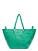 LIEBESKIND BERLIN Leder-Shopper in Türkis - (B)47 x (H)34 x (T)18 cm