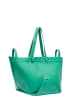 LIEBESKIND BERLIN Skórzany shopper bag w kolorze turkusowym - 47 x 34 x 18 cm