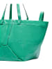 LIEBESKIND BERLIN Leder-Shopper in Türkis - (B)47 x (H)34 x (T)18 cm