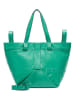 LIEBESKIND BERLIN Skórzany shopper bag w kolorze turkusowym - 47 x 34 x 18 cm