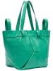 LIEBESKIND BERLIN Skórzany shopper bag w kolorze turkusowym - 47 x 34 x 18 cm