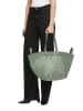 LIEBESKIND BERLIN Leder-Shopper in Mint - (B)47 x (H)34 x (T)18 cm