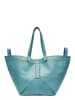 LIEBESKIND BERLIN Leder-Shopper in Blau - (B)47 x (H)34 x (T)18 cm