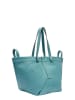 LIEBESKIND BERLIN Leder-Shopper in Blau - (B)47 x (H)34 x (T)18 cm