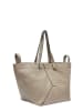 LIEBESKIND BERLIN Leder-Shopper in Taupe - (B)47 x (H)34 x (T)18 cm