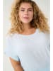 KAFFE curve Bluse in Hellblau
