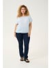 KAFFE curve Bluse in Hellblau