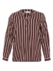 KAFFE curve Bluse in Braun/ Rosa