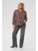 KAFFE curve Bluse in Braun/ Rosa