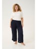 KAFFE curve Broek donkerblauw