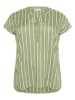 KAFFE curve Bluse in Grün/ Creme