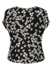 KAFFE curve Bluse in Schwarz/ Creme