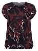 KAFFE curve Blouse bruin/zwart/wit