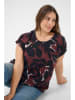 KAFFE curve Blouse bruin/zwart/wit