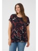KAFFE curve Blouse bruin/zwart/wit