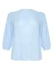KAFFE curve Bluse in Hellblau