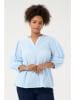 KAFFE curve Bluse in Hellblau