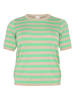 KAFFE curve Trui groen/beige