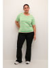 KAFFE curve Trui groen/beige