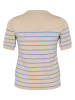 KAFFE curve Pullover in Beige/ Hellblau