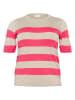 KAFFE curve Pullover in Beige/ Pink