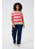 KAFFE curve Pullover in Beige/ Pink