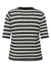 KAFFE curve Pullover in Creme/ Schwarz