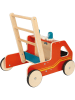 small foot Loopwagen “Brandweer” in rood - 12 maanden